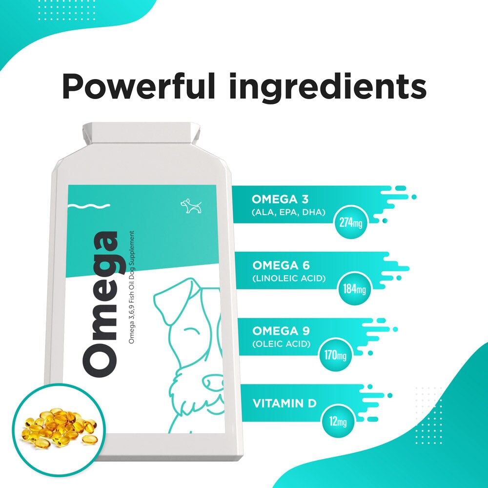 OMEGA - Complexe d'huile de poisson oméga 3, 6, 9 pour chiens et chiots - Vue 4