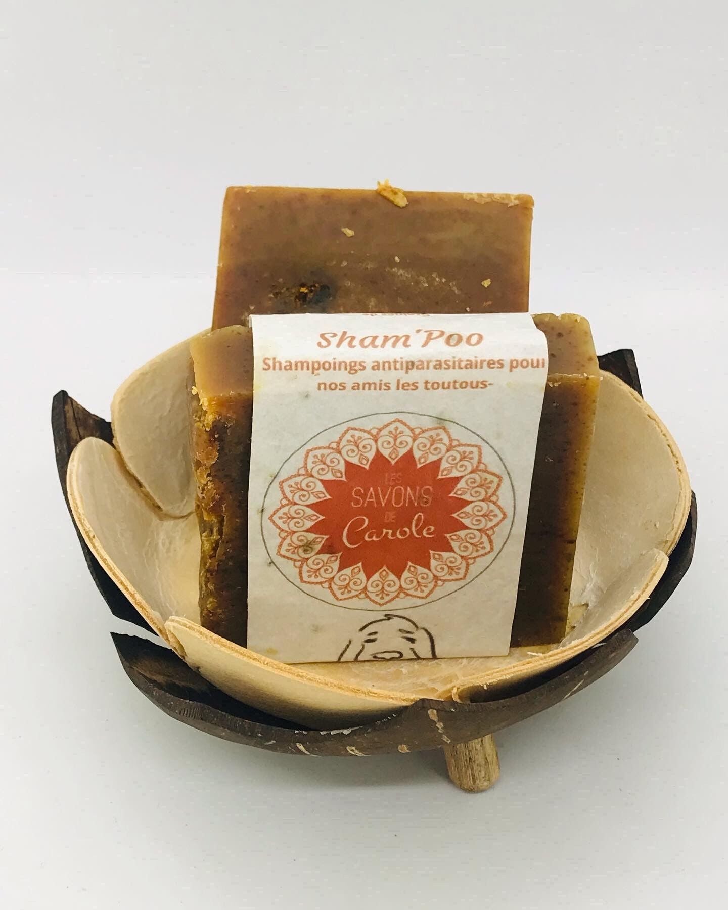 Sham'Poo, Shampoing Solide Naturel, Pour Les Chiens, Anti-Parasites, Poils Br... - Vue 2
