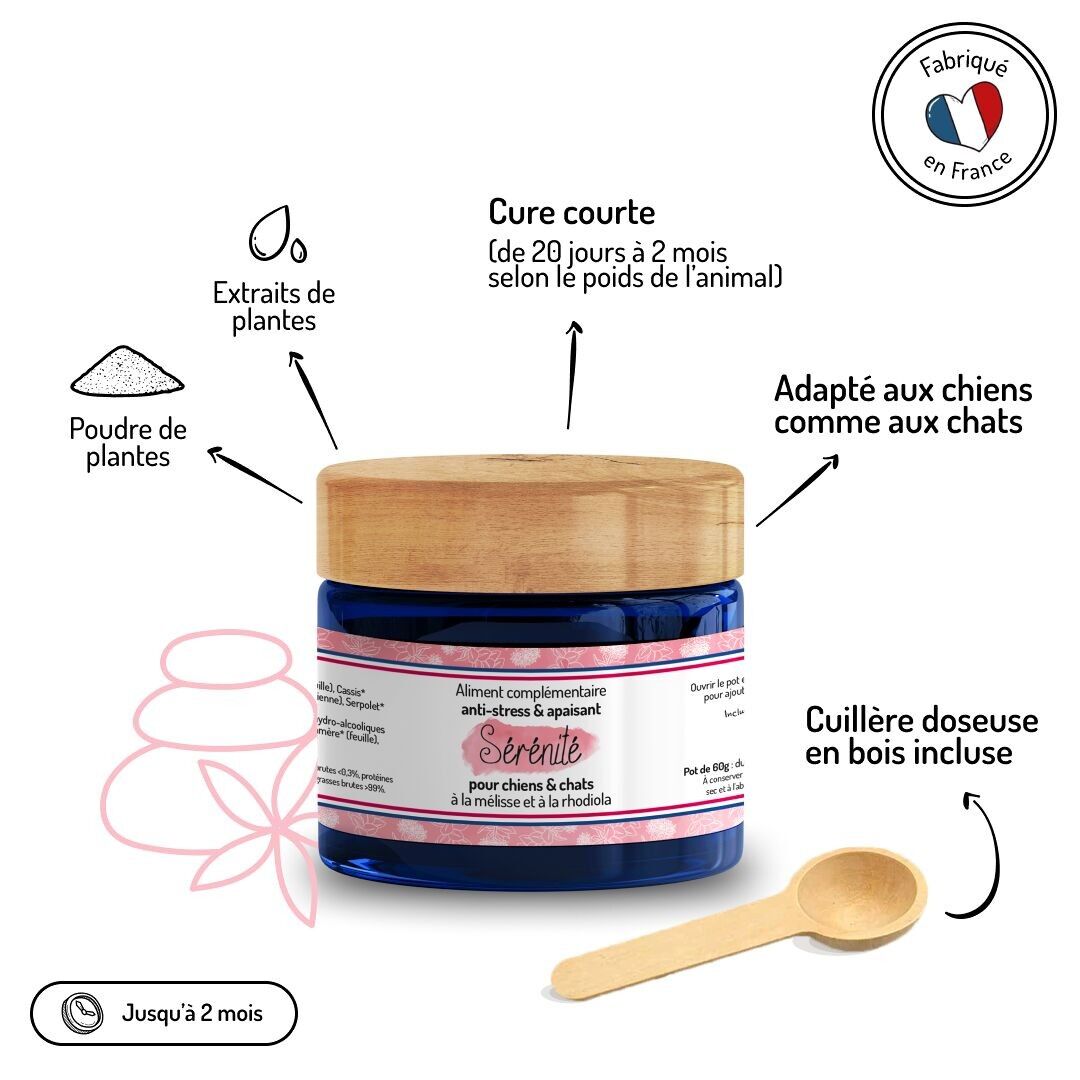 Antistress & Apaisant - Cure courte - Complément alimentaire - Truffe & Moustache