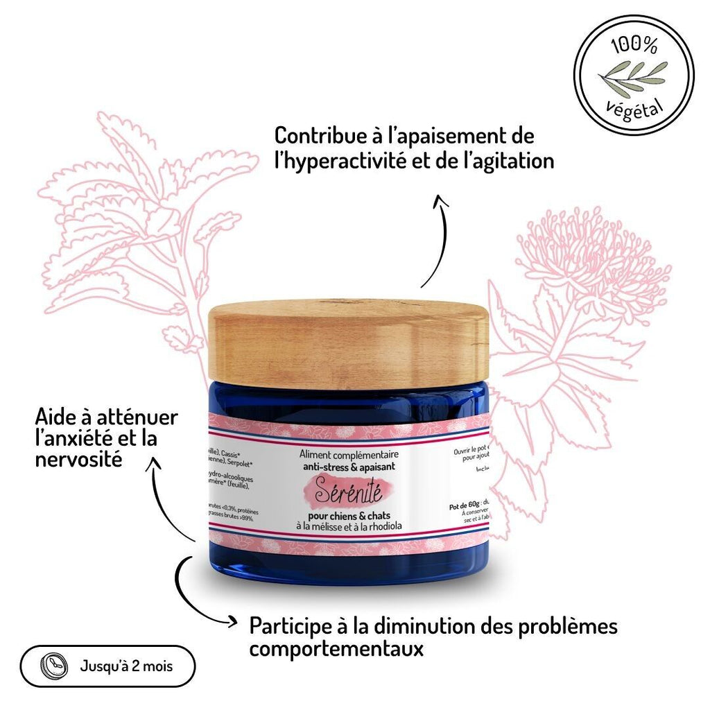 Antistress & Apaisant - Cure courte - Complément alimentaire - Truffe & Moustache