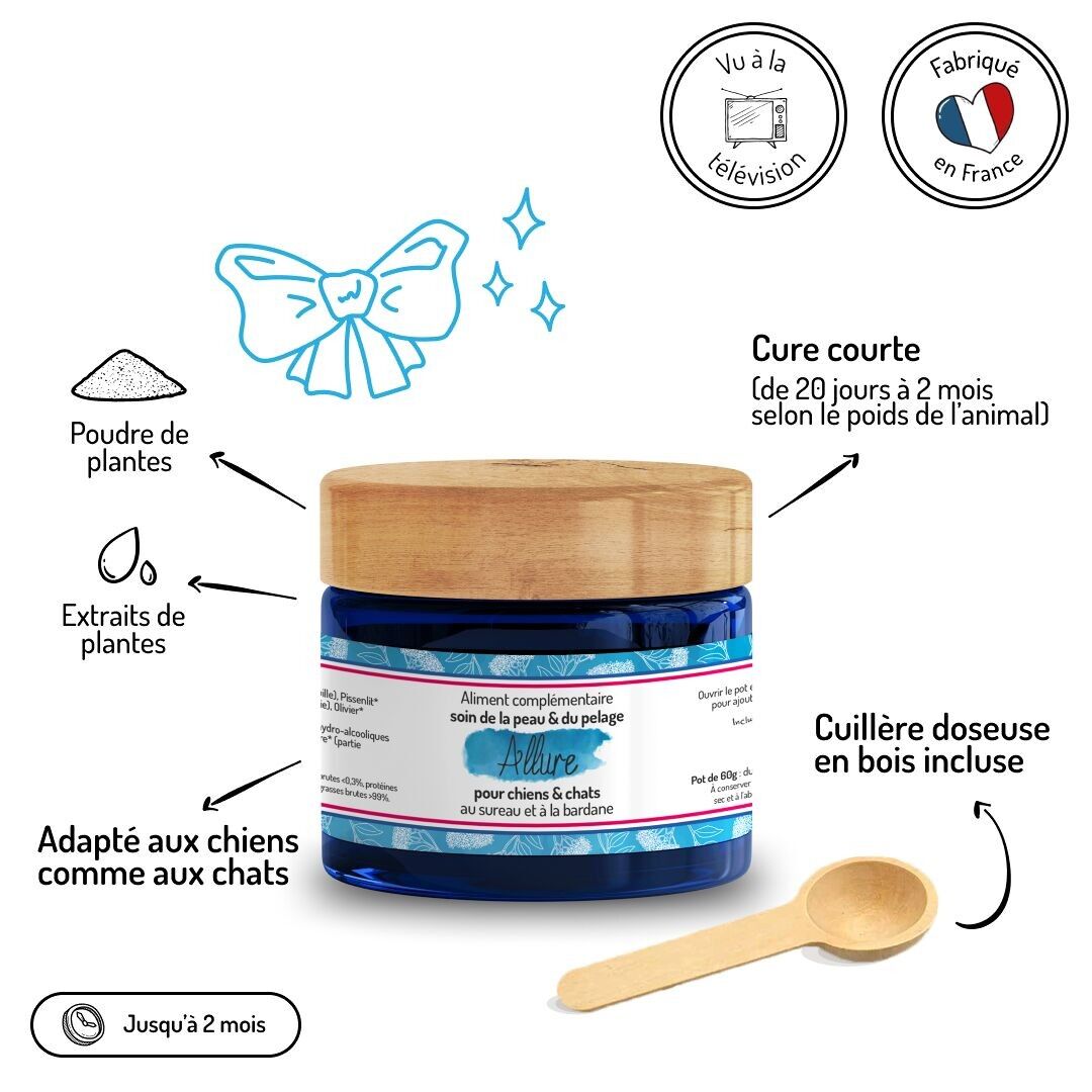 Soin de la Peau & du Pelage - Cure courte - Complément alimentaire - Truffe & Moustache