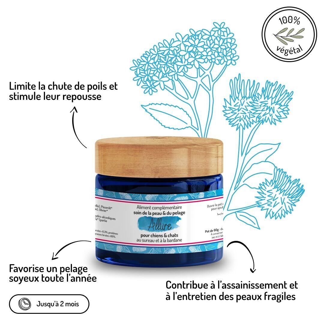 Soin de la Peau & du Pelage - Cure courte - Complément alimentaire - Truffe & Moustache