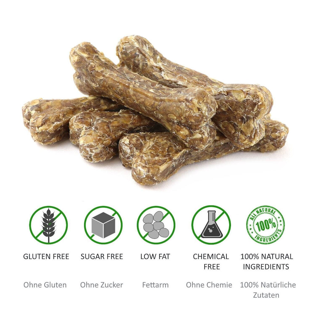 DOGBOSS Os à mâcher 100 naturels, chiot et senior, 100 peau de cerf, os pour ... - Vue 3