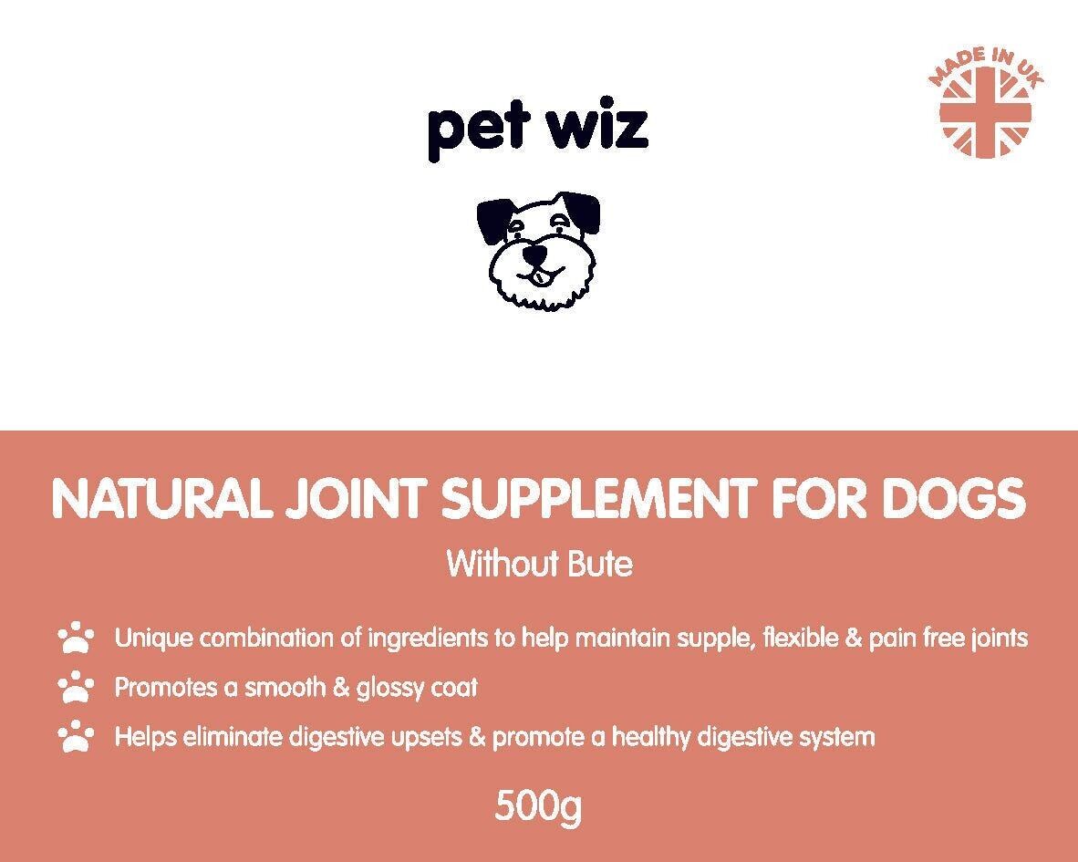 Complement articulaire naturel pour chien 500g - Pet Wiz - Pet Wiz