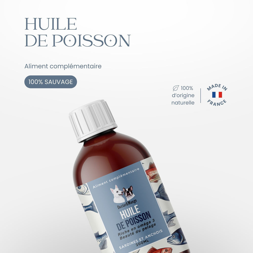 Huile de Sardines et Anchois Sauvages 200ml - Dexter & Mango