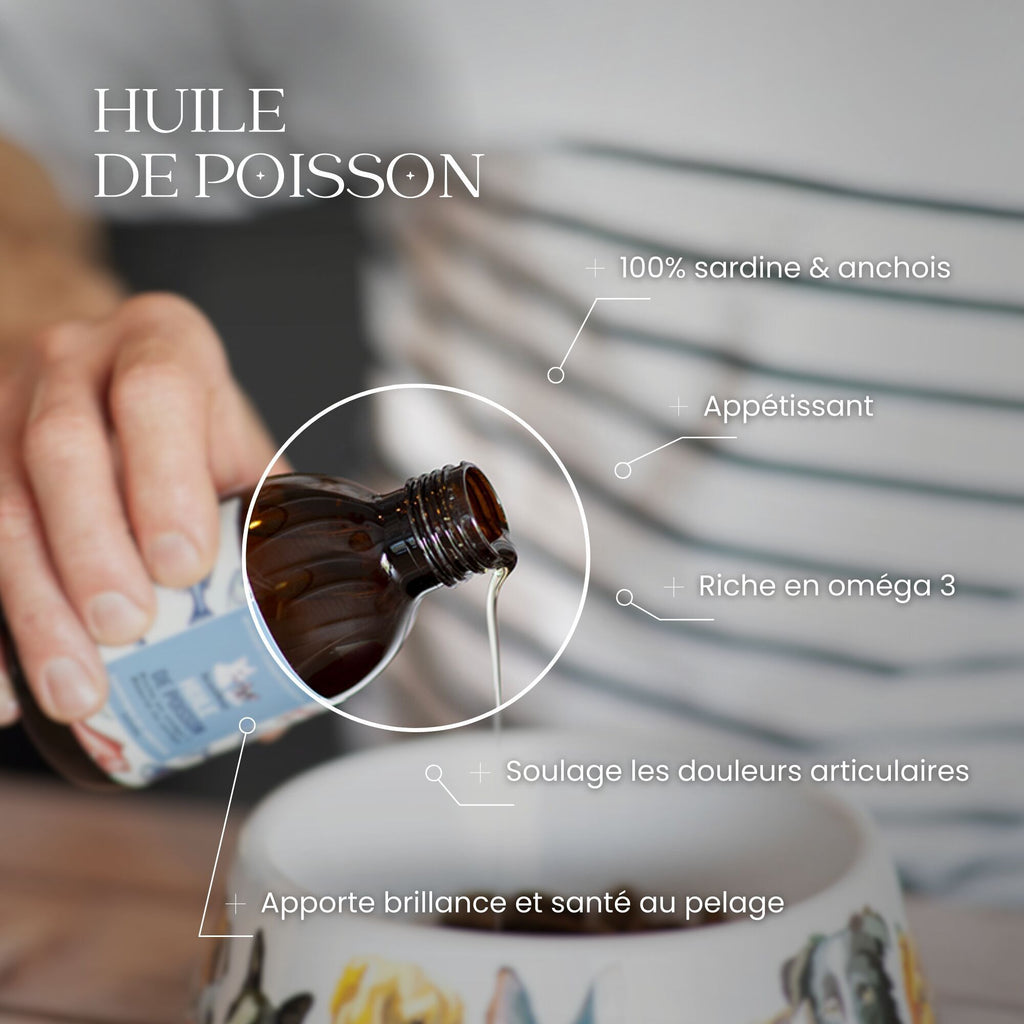Huile de Sardines et Anchois Sauvages 200ml - Dexter & Mango