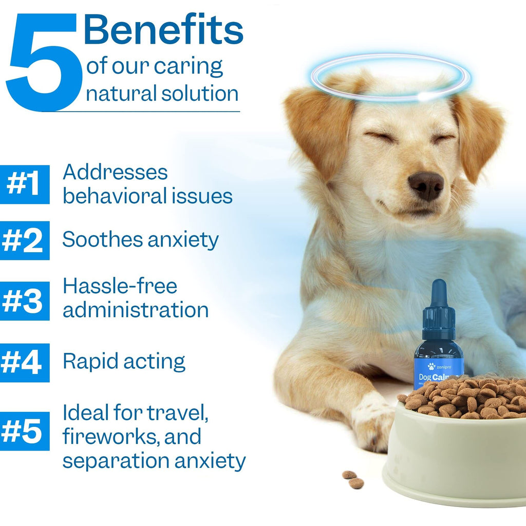 Gouttes apaisantes pour chiens - Valériane et Ashwagandha 30ml - Zanipro