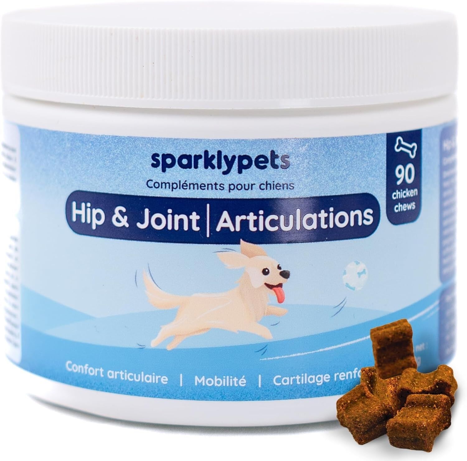 SparklyPets Complement articulaire Hip & Joint pour chien - SparklyPets