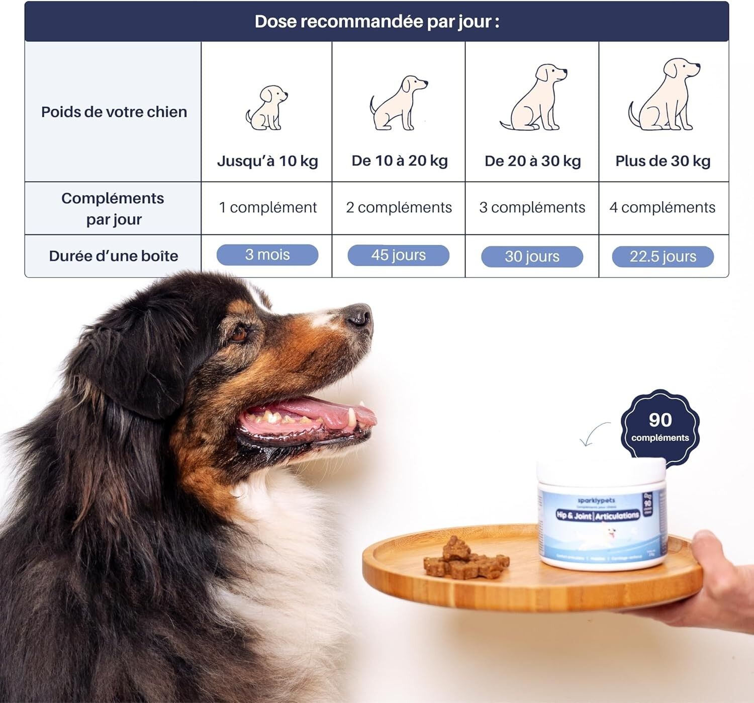 SparklyPets Complement articulaire Hip & Joint pour chien - SparklyPets