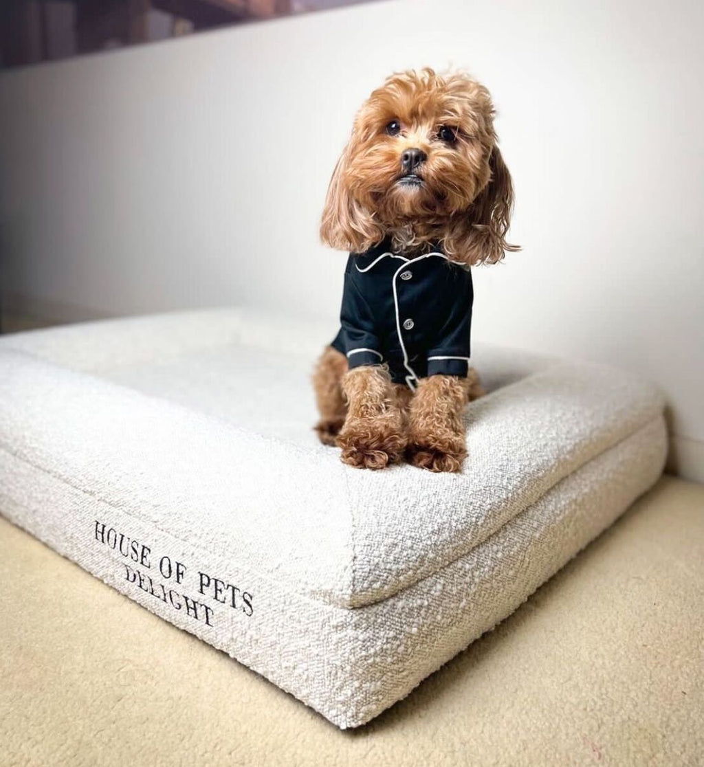 Lit mémoire de forme bouclé pour chien moyen - House of Pets Delight - House of Pets Delight