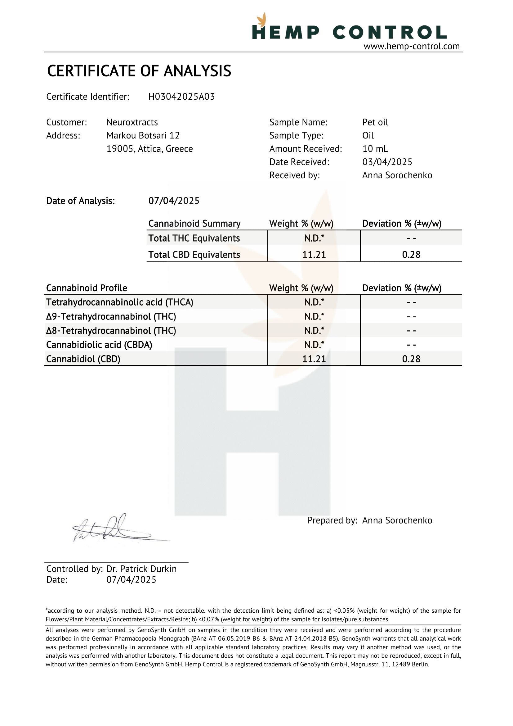 Huile de cannabis premium Natura Inside pour animaux  90  d'huile de saumon e... - Vue 2