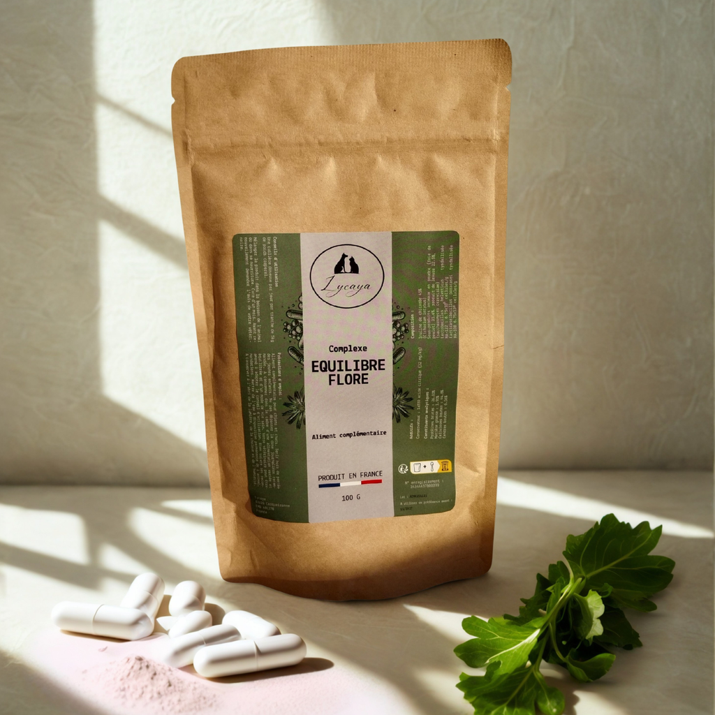 COMPLEXE EQUILIBRE FLORE POUR CHIENS ET CHATS - 100 gr - PRODUIT EN FRANCE - Vue 2