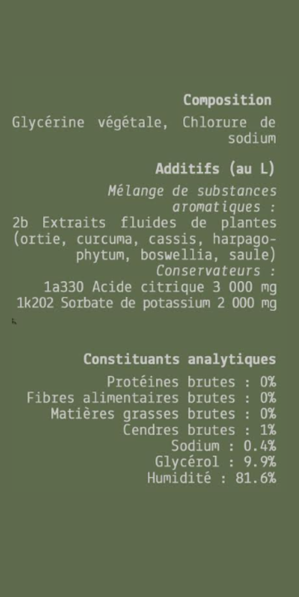 COMPLEXE SOUPLESSE CORPORELLE POUR CHIENS ET CHATS SANS ALCOOL - 200 ml - PRO... - Vue 3