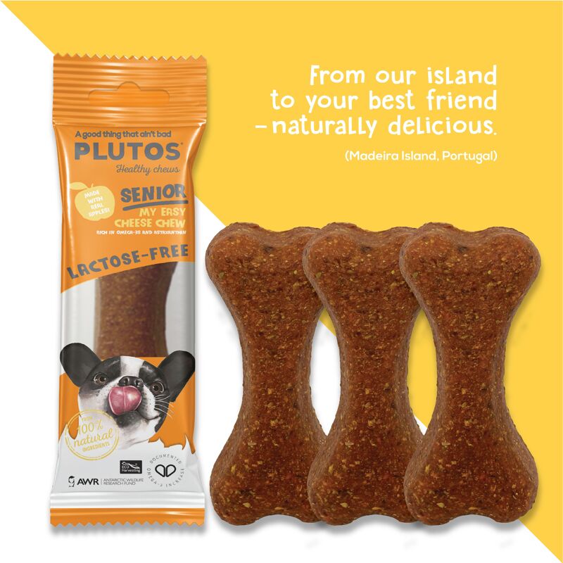 Croquettes dentaires pour chien senior PLUTOS - Fromage et saumon - Vue 1