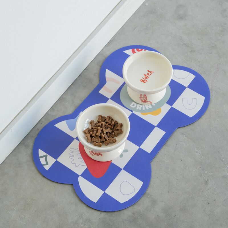 Tapis absorbant pour gamelle chien - Vue 1