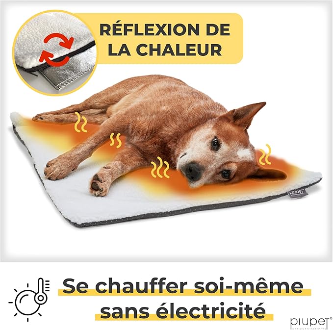 Couverture COCO PiuPet - Réflexion de la chaleur, se chauffe sans électricité